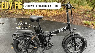 EUY F6 | Folding Fat Tire Ebike | $1099