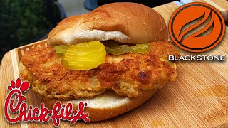 HOW TO MAKE CHICKFILA CHICKEN SANDWICH ON THE BLACKSTONE GRIDDLE!