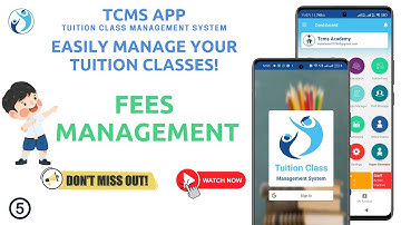 How to Manage Tuition Fees Easily with TCMS App | Fees Management Demo | Class Management Tool