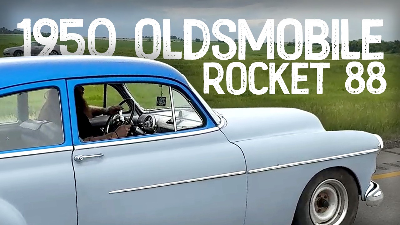 1950 Olds 88, 303 Rocket V8, Straight Pipes, Bagged & Dropped, Sounds ABSOLUTELY Filthy.