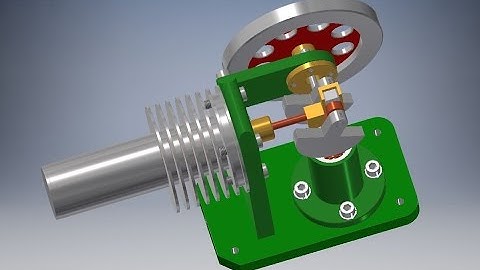 Autodesk Inventor Animation: Horizontal Stirling Engine