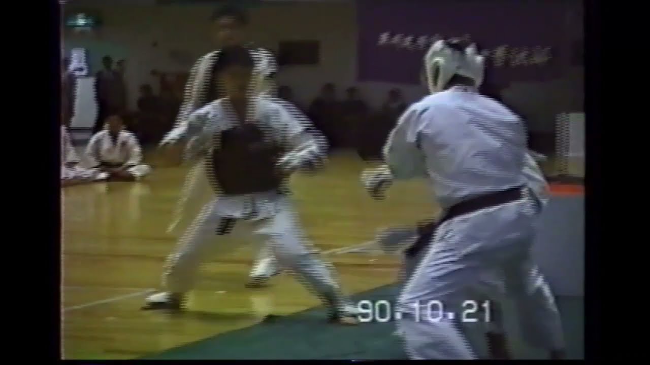 【超秘蔵映像！大いなる遺産の井上先生の衆敵闘法】1990年全日学生少林寺拳法大会 衆敵闘法 連盟本部井上先生