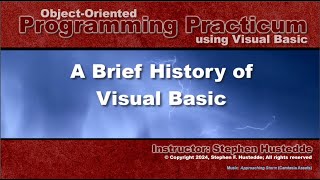 OOP Programming (VB) - 01G Brief History of Visual Basic