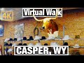 Casper WY Walking Tour - Exploring Downtown Oil City in Wyoming on a Cold Day - 4K Virtual Walk