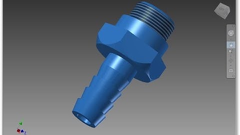 Autodesk INVENTOR - 2D into 3D Modeling - Exercise - Hose Connector