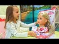 Настя хочет быть красивой как КУКЛА Беби Борн наряжается и красится For kids Children