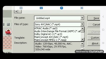 Save MainConcept MP4 AVC/AAC