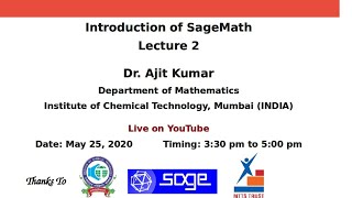 SageMath: Lecture 2