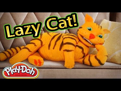 How to make Playdoh Cute Cat Play-doh Tutorial | Как сделать Киску из пластилина Плей до