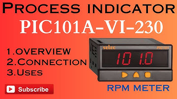 PIC101A-VI-230 !! PROCESS INDICATOR !! RPM METER(OVERVIEW)