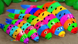 Colorful surprise eggs, lobster, snake, cichlid, betta fish, turtle, butterfly fish, jelly fish by Animal Stop Motion Cooking 793,143 views 7 months ago 15 minutes