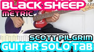 Black Sheep  Metric  Brie Larson guitar Solo Tab  Fretboard