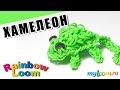 ХАМЕЛЕОН из резинок Rainbow Loom Bands. Урок 439. Как сплести Хамелеона