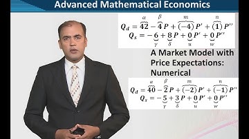 A Market Model with Price Expectation: Distinct Real Roots: Numerical