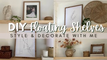 DIY Floating Shelves | Open Shelves | Decor Ideas | Spring Decor | Decorate With Me