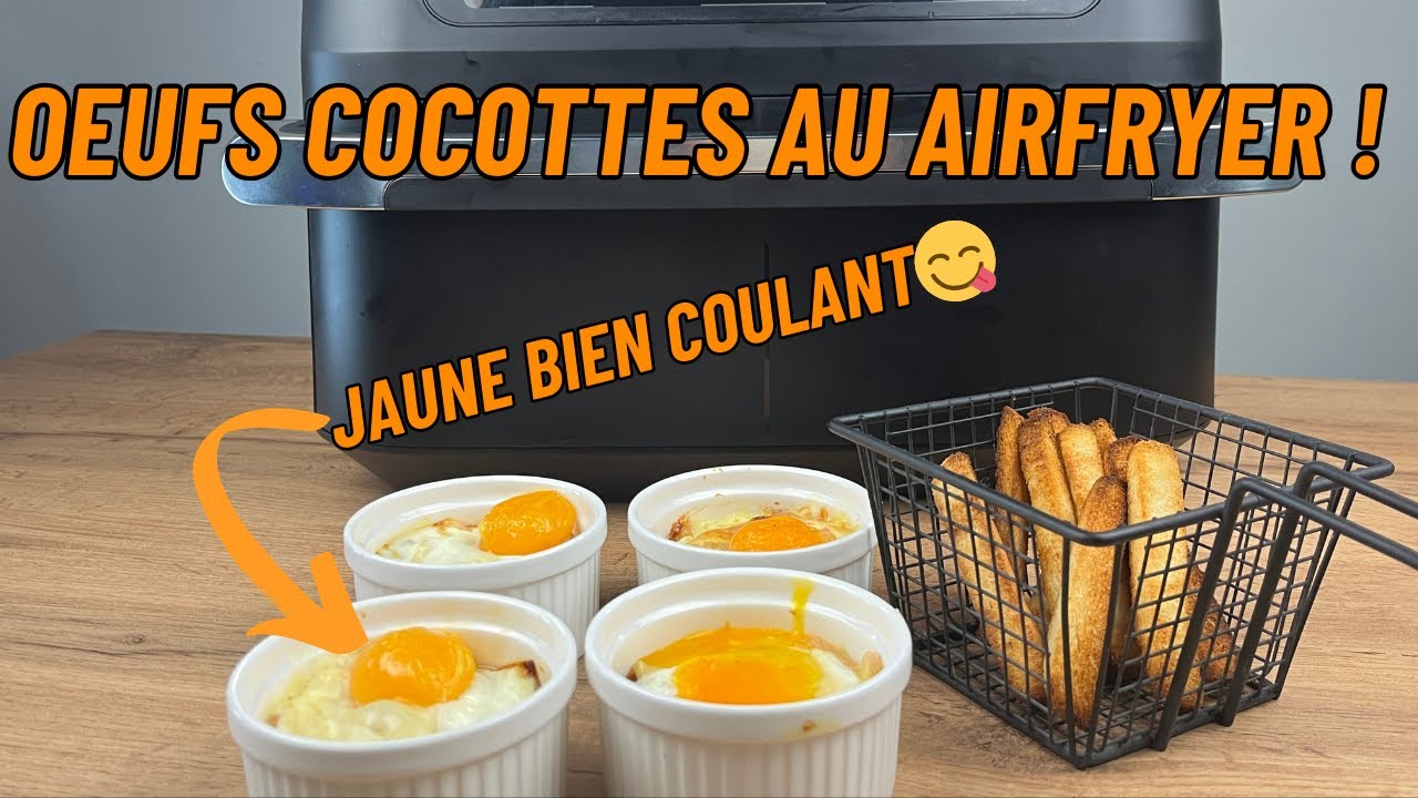 Oeuf cocotte+raclette+AIR FRYER=🤤🤤🤤