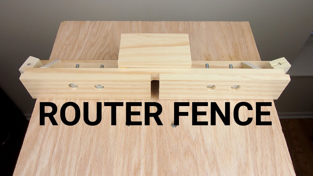 How To Make a Router Table Fence - YouTube