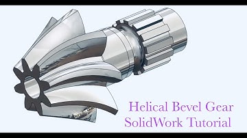 SolidWorks Tutorial l Helical Bevel Gear Used SolidWorks l