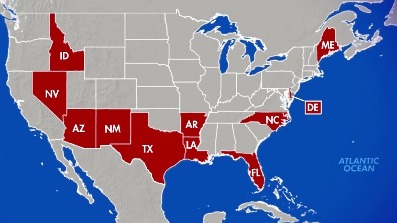 Us fox. Техас Флорида. Где в США смотрят Фокс Ньюс карта.