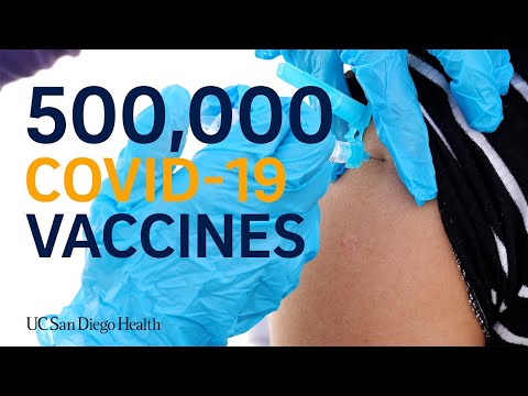 UC San Diego Health Administers 500,000 Vaccines