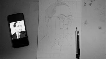 How to draw Dr BR Ambedkar step by step,Outline Tutorial ||full explained #drawing #sketch #jaibhim