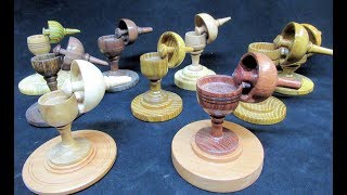 Woodturning Art The captured wooden toy Spin Top Tutorial Part 1