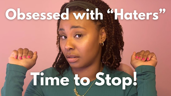 Do Haters Control Your Life?