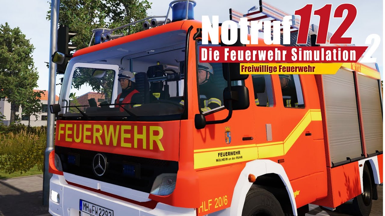 NOTRUF 2: Freiwillige Feuerwehr #07: Container Brand in Wohnsiedlung Feuerwehr  Simulator Notruf 112 