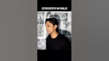 Introvert Vs Extroverts In Public 🤣 #funny #relatable #shorts