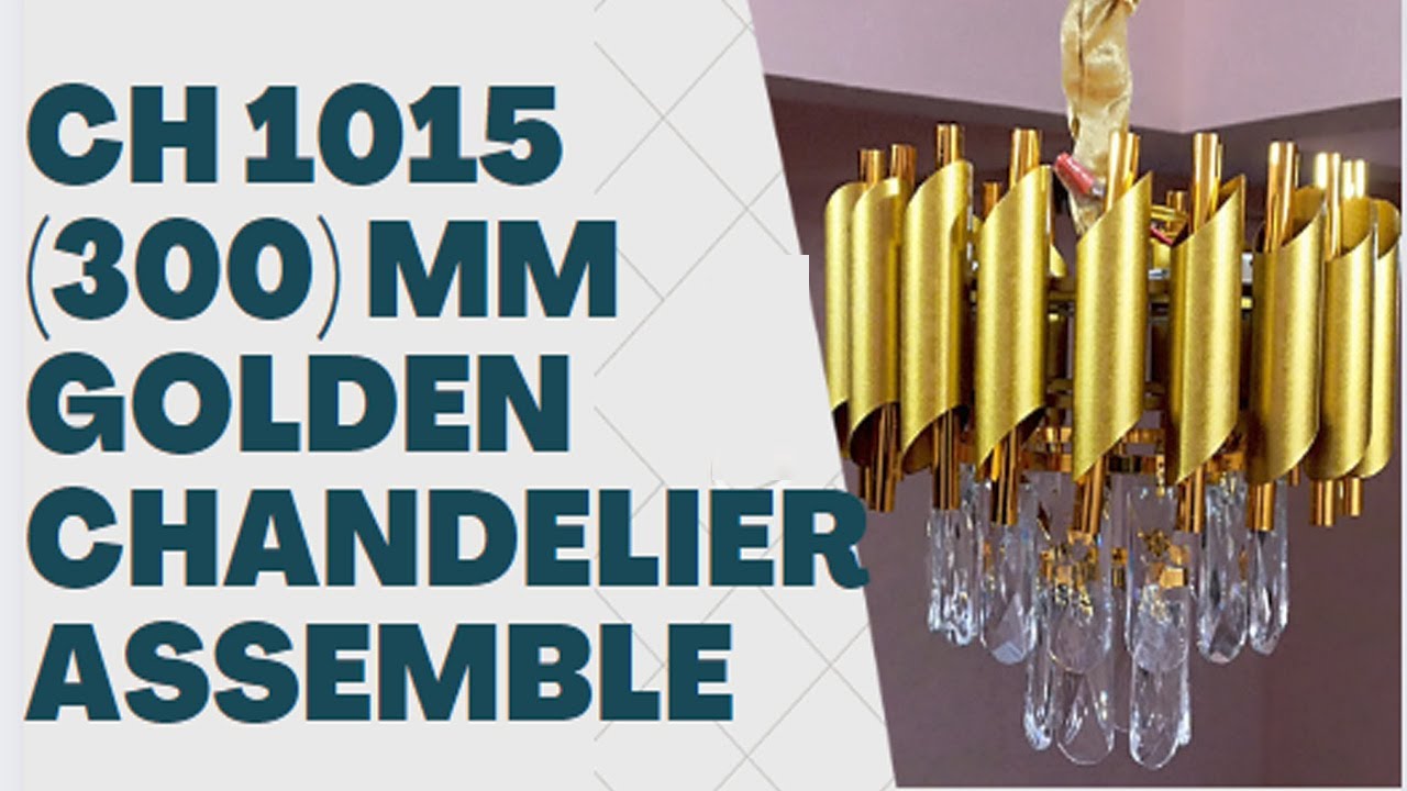 CH 1015 |300 MM| Golden 2-Tier K9 Crystal Chandelier Assemble/Installtion Full Video 