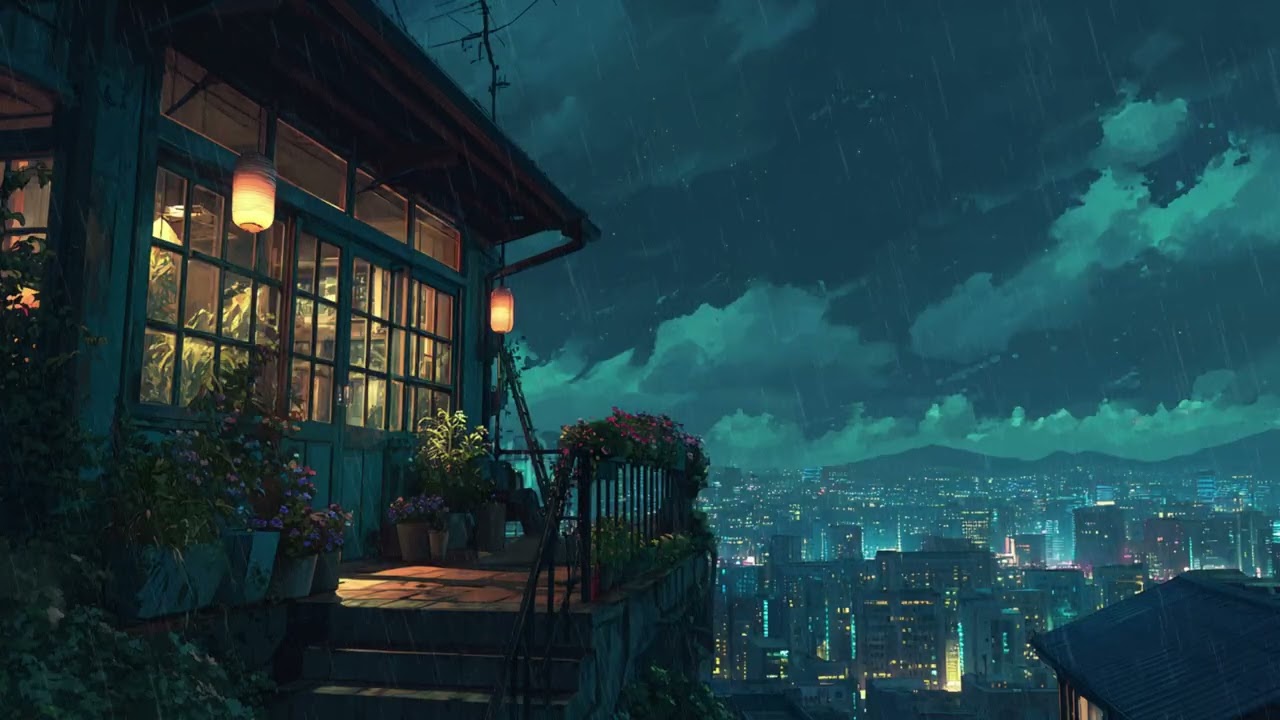 Rainy Night Lofi Jazz ☕ Smooth Beats for Study, Relax & Deep Focus