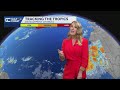 Fay redevelops as a tropical depression in the open Atlantic Ocean