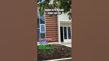 Rumah minimalis type 30 dekat pusat kota di Kota Malang