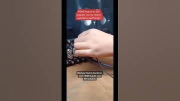 Modular Matrix Switcher with HDMI and SDI easily control by android and iOS #modularmatrixswitcher