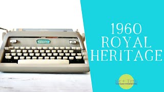 1960 Royal Heritage Vintage Typewriter | Typewriter Demo