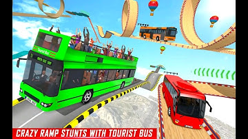 Impossible bus stunt driving 2022 - Mega ramp Racing Driving simulator
