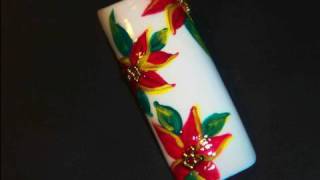 christmas nail nails flower