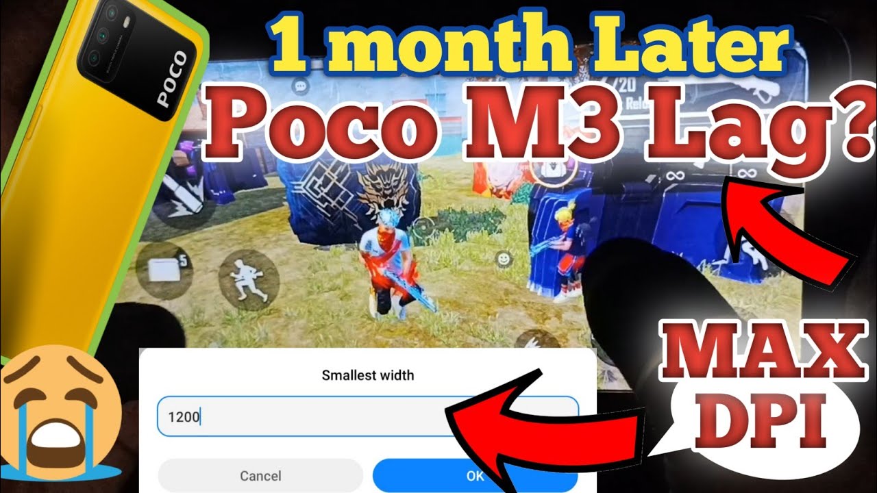 Poco M3 Lag?  Max DPI in Poco M3🎮 Poco M3 using 1Month Later 🎮Now Low Price Best Gaming Phone📱📱