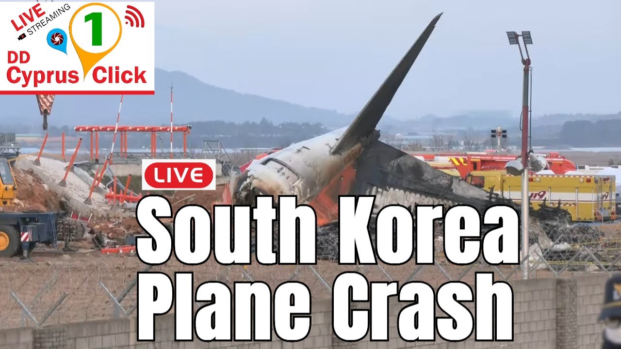 LIVE South Korea Plane Crash : View of Jeju Air crash site at South ...