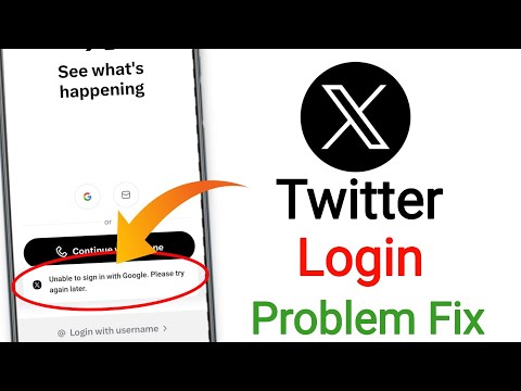 How to fix X (Twitter) login problem 2026 || Twitter X unable to sign in with Google problem today