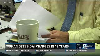Woman gets 6 DWI charges in 13 years