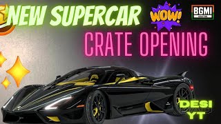 SSC SUPERCAR CRATE OPENING LUCKY SPIN /BGMI /pubMOBILE