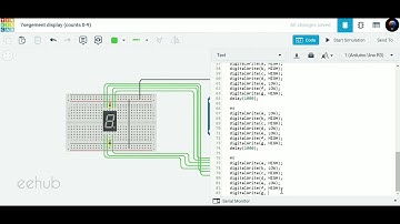5. Decade counter using Arduino in Tinkercad
