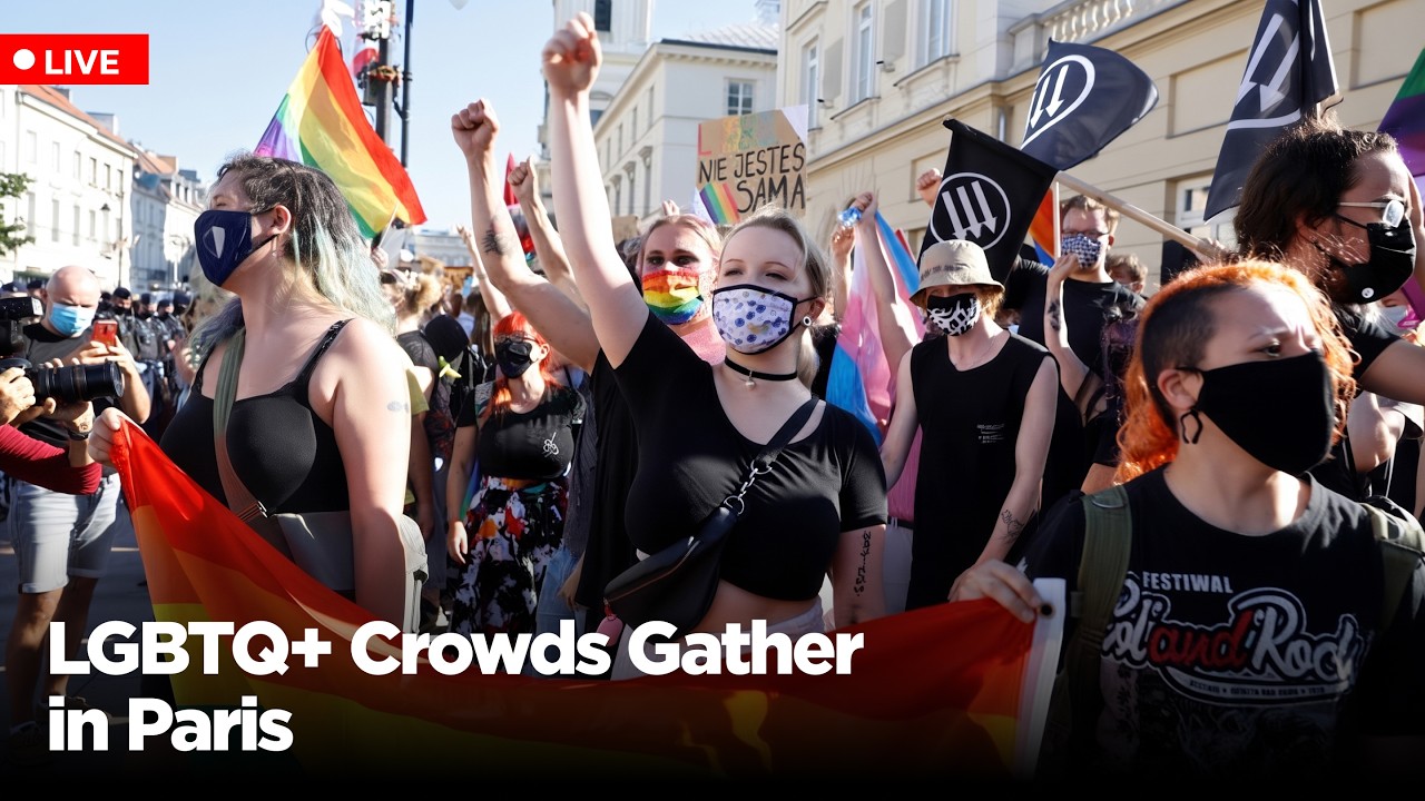 LIVE: Paris LGBTQ+ Pride Parade — Crowds March Through the City | AC113