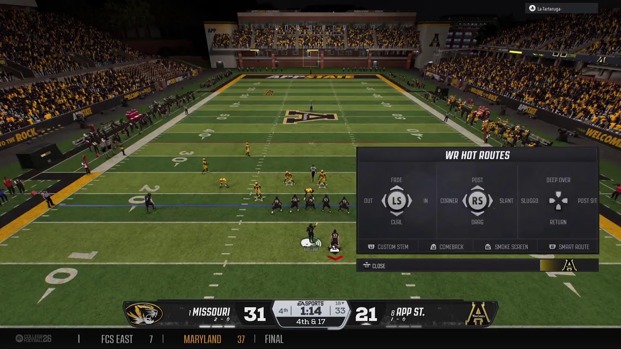99 OVR Easy Street Tigers vs Hardworking App State