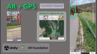 Location based AR with Unity3D - GPS & Google Maps API screenshot 2