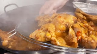 １２人分の麻辣鶏豆腐を一気に作る調理動画【全力まかない】fried chicken with mapo tofu for 12 people