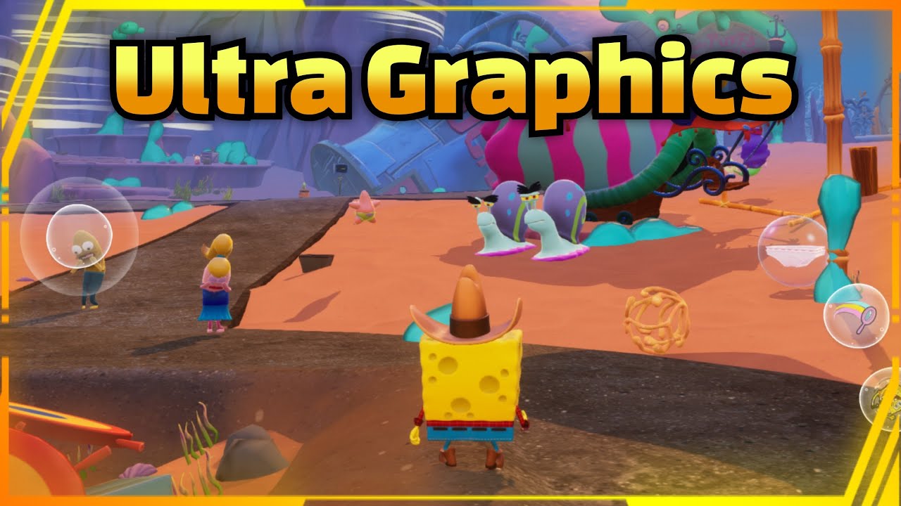 SpongeBob The Cosmic Shake Mobile Gameplay Ultra High Graphics 4K - YouTube