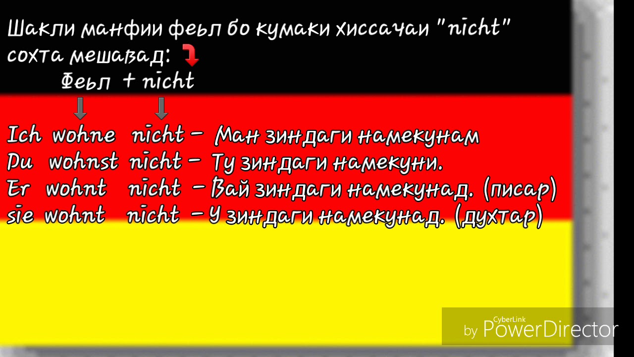 Забони олмони. Дарси 6. Феьлхои дуруст дар замони хозира. Правильные ...