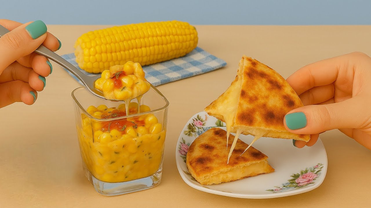 🌟 Miniature ASMR Cooking Chaos: Cat's Sneaky Quesadilla & Mexican Corn Heist! 😺🌽